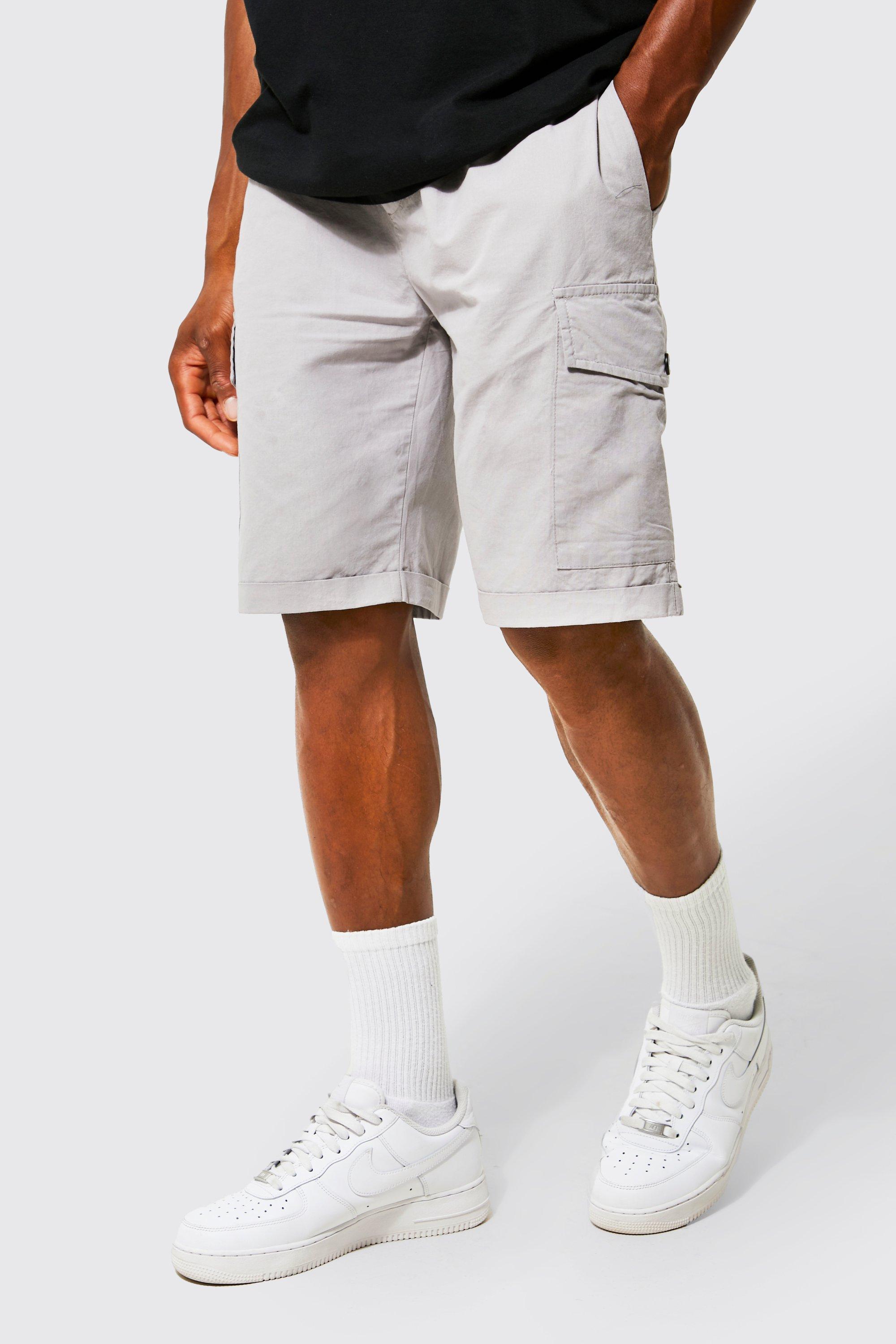 Mens slim cargo shorts hotsell